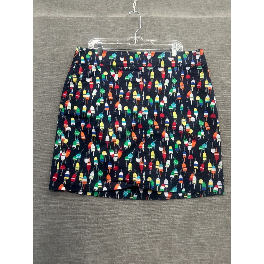 Talbots Nautical Buoy Straight & Pencil Skirt Womens 16 Multicolor Popsicles